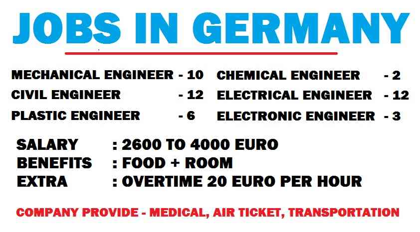 What are the major jobs in germany